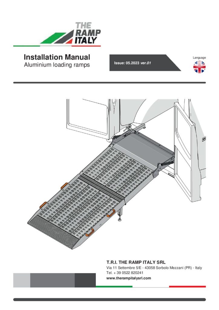 Installation manual aluminium loading ramps